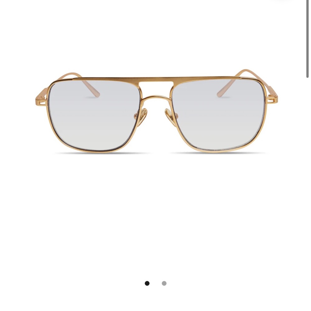 Elegant Gold Square Sunglasses